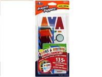 Elmer's Project Popperz Books and Writing Embellishments, 135 Peel and Stick Pieces,...