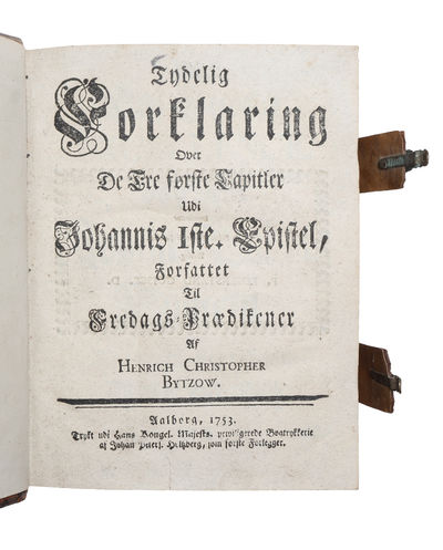 Tydelig Forklaring over de tre førtste Capitler udi Johannis 1ste Epistel (+) Tydelig Forklaring over de toe sidste Capitler udi Johannis 1ste Epistel (+) LXII Prædikener over St. Judæ almindelige Epistel til Fredags Høymesse-Prædikener for Domkirkens... (photo 3)
