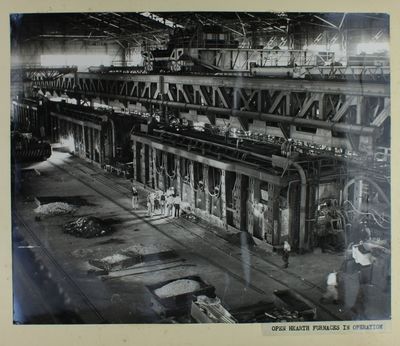 [Photograph Album Featuring the Chiba Iron and Steel Works, Given as a Gift to a Visiting American Businessman in the Mid-20th Century]