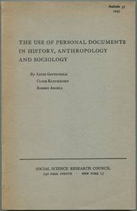 image of The Use of Personal Documents in History, Anthropology and Sociology