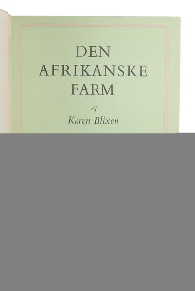 Den afrikanske Farm. (Out of Africa). - [PRESENTATION-COPY] (photo 3)