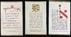 Three (3) Transcriptions of The Ten Commandments in Decorative Modern Calligraphy