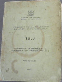 image of Department of Bantu Education - Zulu - Terminology and Orthography No.2