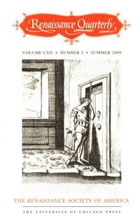 Renaissance Quarterly Volume LXII, Number 2,…