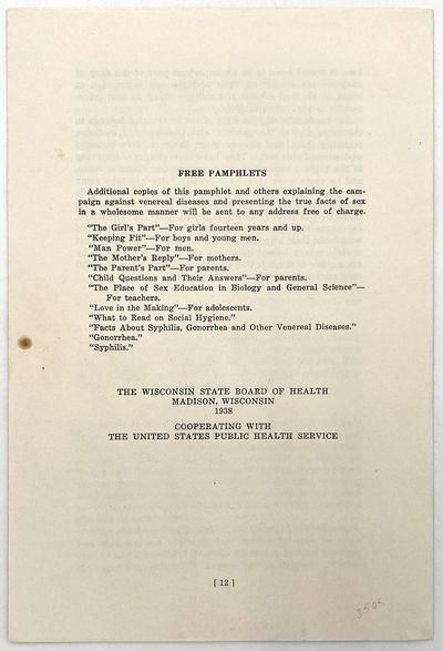 Sex Education, 1936-1938: Seven (7)...; (photo 13)