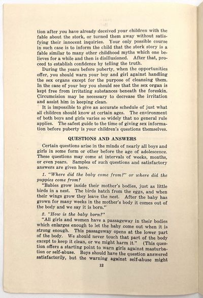 Sex Education, 1936-1938: Seven (7)...; (photo 5)
