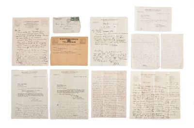 African American Education History Lewis B Moore Howard University Correspondence on Teacher Placement and War Era Service 1916 to 1923
