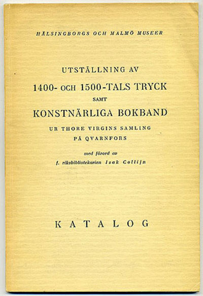 Utställning av 1400- och 1500-tals tryck samt…