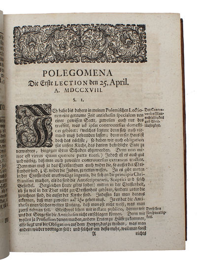 Collegium anti-theticum universale fundamentale nach der in den thesibus Breithauptianis Befindlichen Ordnung der Theologischen Materien. (photo 5)