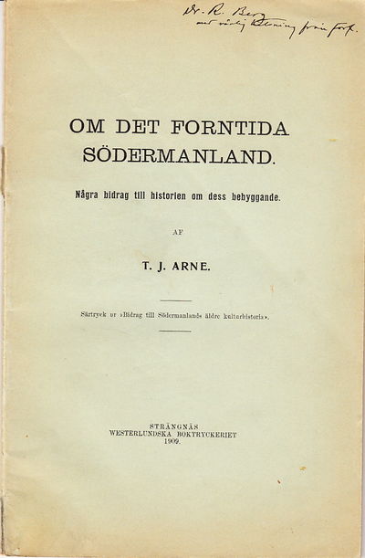 Om det forntida Södermanland. Några bidrag till…