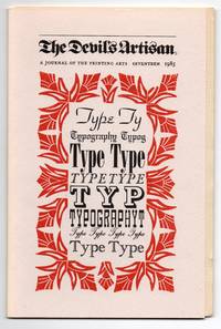 image of The Devil's Artisan: A Journal of the Printing Arts, Number Seventeen