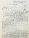 View Image 1 of 2 for Autograph Letter Signed to Joë Bousquet Inventory #2975