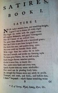 cover of Virgidemarum. Satires in Six Books.
