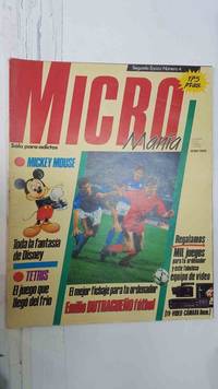cover of Revista Micromania Segunda Epoca num 04, Año IV, sept 1988 - Tema portada Emilio Butragueño futbol. Informe juegos deportivos
