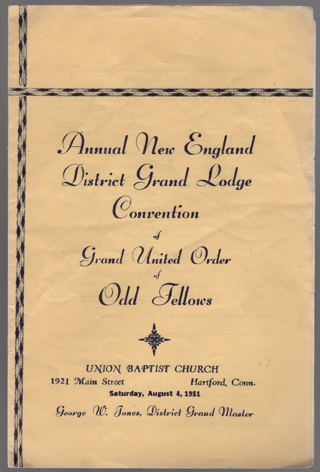 (Program): Annual New England District Grand Lodge