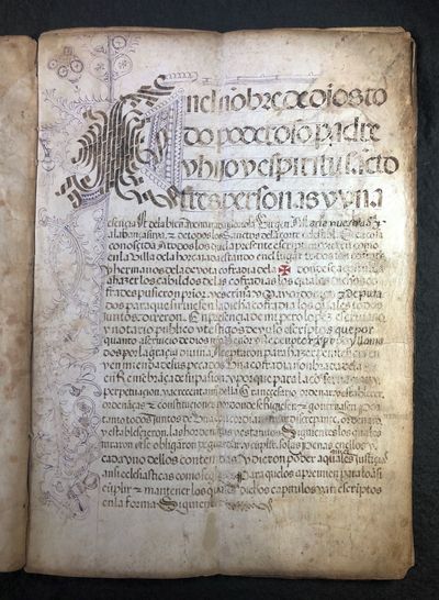 Regla de la P[a]sio[n]: Manuscript rules for the Confraternity of the Holy Cross of La Horcajada, Spain