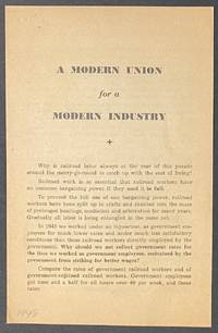 cover of A modern union for a modern industry