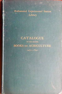 Catalogue of the printed books on Agriculture