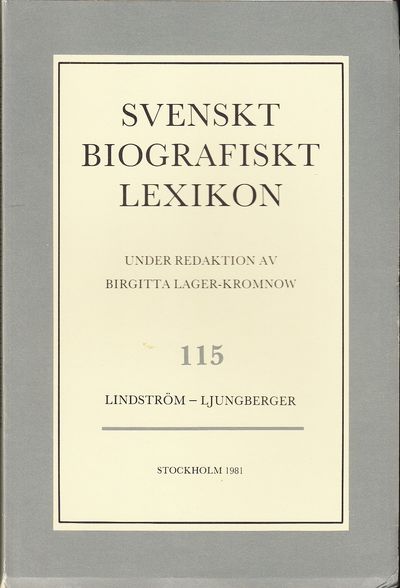 Svenskt Biografiskt Lexikon. Häfte 115 [=Band 23]…