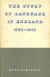 The Study of Language in England, 1780-1860
