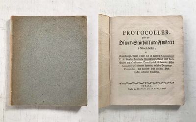 Protocoller, hållne hos Öfwer-ståthållare-ämbetet…