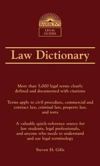 Barron's Law Dictionary