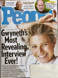 cover of People Weekly Magazine November 01 2021 Gwyneth's Most Revealing Interview Ever