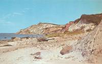 Gay Head Cliffs from Beach, Martha's Vineyard Island, Massachusetts unused Postcard