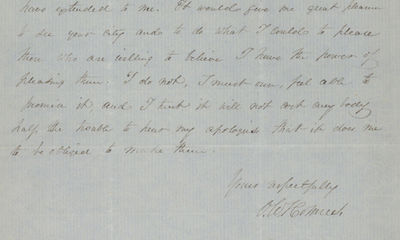 Noted Poet Oliver Wendell Holmes Explains in a Very Literary Style Why He Is Unwilling to Accept an Invitation to Speak Anywhere Too Far Away During His Lecturing Season