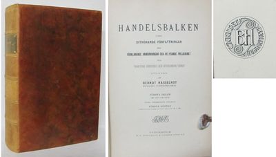 Handelsbalken I-II. jämte dithörande…