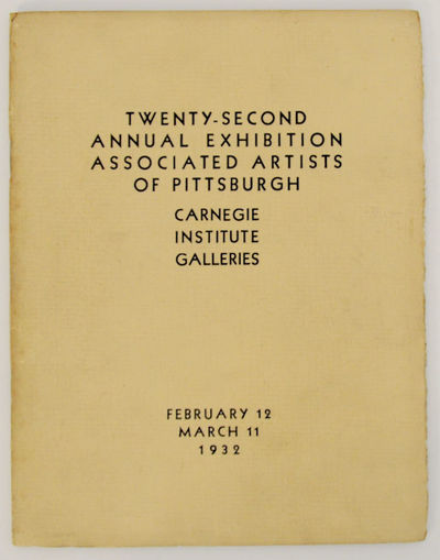 Associated Artists of Pittsburgh: Twenty Second Annual Exhibition