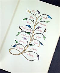 The Allen Press Bibliography mcmlxxxi produced by hand with art work, sample pages from previous editions.