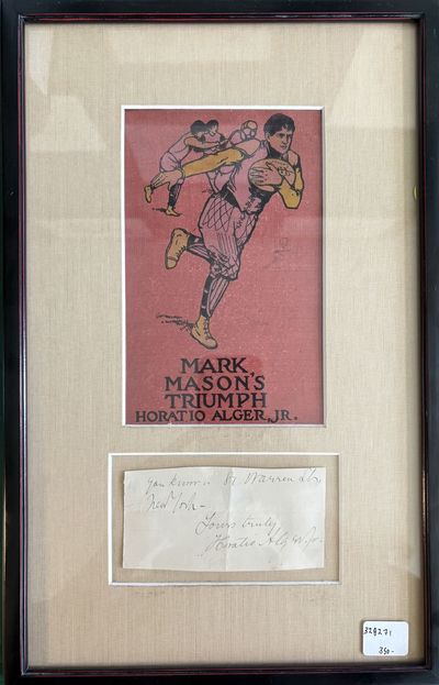 New York. framed. very good. Closing last two lines of an A.L.S. , with sentiment and full signature...