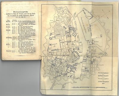 Kopenhagen und die Umgegend. Ein Taschenbuch für Reisende von (...), Etatsrath. Mit einer Orientirungs-Karte. Sechste vermehrte Ausgabe. (photo 3)