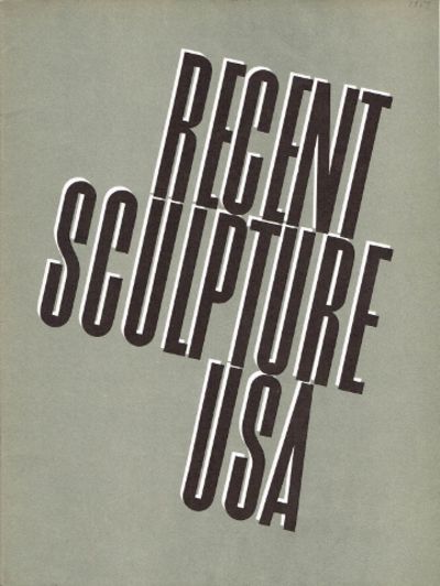 Recent Sculpture U.S.A. The Museum of Modern Art.…
