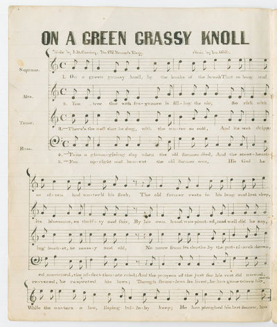 Hand-Made Union Patriotic and Religious Song Book