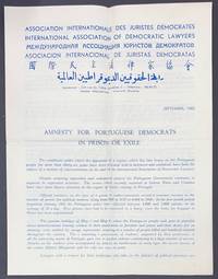 cover of Amnesty for Portuguese democrats in prison or exile