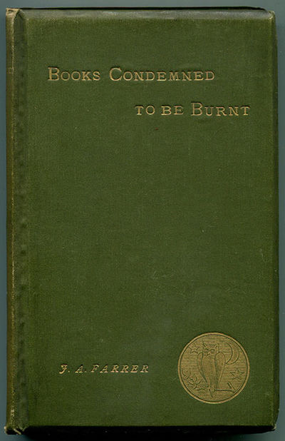 Books condemned to be burnt.