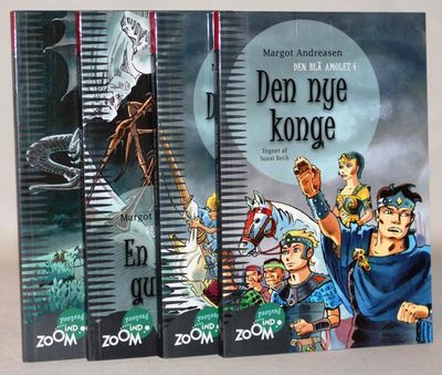 Den blå amulet 1-4 komplet.