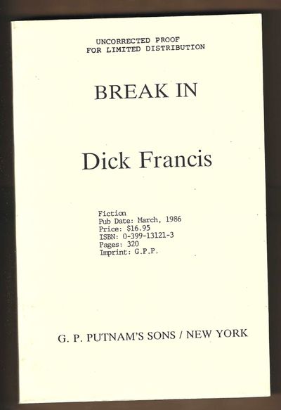 Break In (Advance Uncorrected Proof)