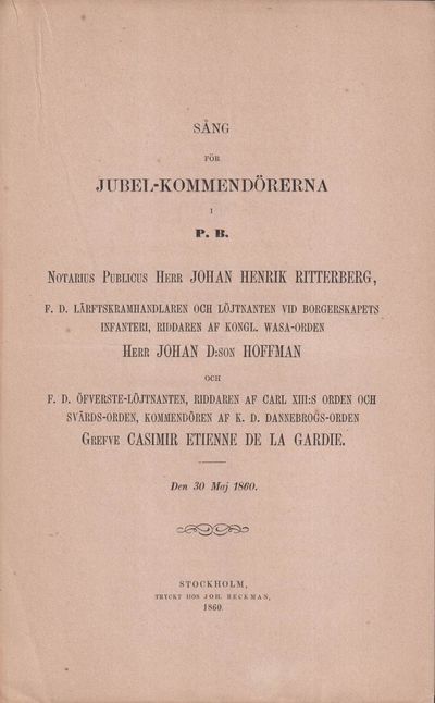 Sång för jubel-kommendörerna i P.B. Notarius…