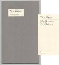Three Poems (Signed First Edition)
