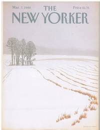 image of NEW YORKER: COVER FIELD IN WINTER by GRETCHEN DOW SIMPSON