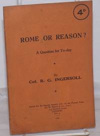 image of Rome or Reason? A Reply to Cardinal Manning
