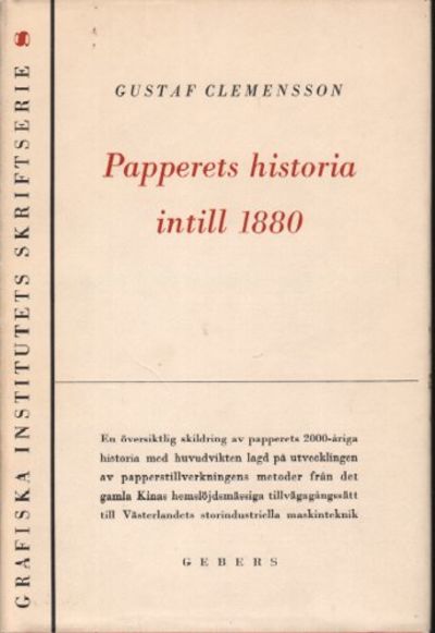 PAPPERETS HISTORIA INTILL 1880.