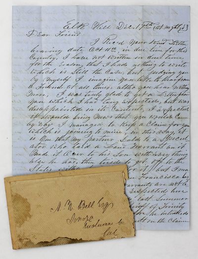 [Autograph Letter, Signed, from J.C. Martin to A.M. Bell Regarding Mining Claims and Local Events]