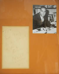 Autograph sentiment signed ("Richard Wright") to Bill Targ