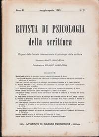 Rivista di psicologia della scrittura XI No 2 1965