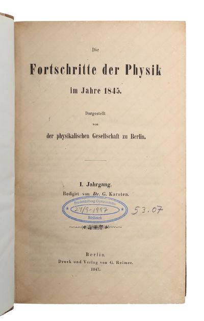 Physiologische Wärmeerscheinungen. Bericht 