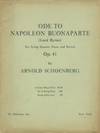 [Op. 41]. Ode to Napoleon Bonaparte [Full score]